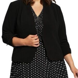 Black Women's 3/4 Sleeve Blazer